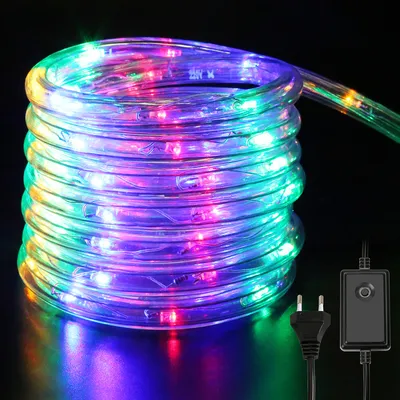 Immagine prodotto di Tubo luminoso a LED Yakimz per interni ed esterni, tubi luminosi impermeabili, luci decorative per feste e Natale, 30 m multicolore