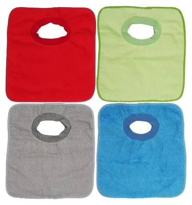 Produktbild von Wasserdichte Lätzchen für Babys (Set mit 4 Stück)