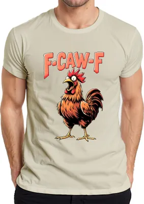 Obrázek produktu pro F CAW-F Vtipný kohout Karikatura Farma Dárek Vintage Humor Pánské tričko, Příroda, L