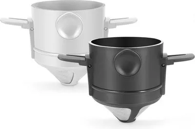 Produktbild von Kaffee-Filter-Set, Edelstahl, schwarz/weiß, wiederverwendbar