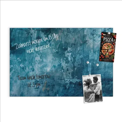 Produktbild von Magnettafel 90x60cm Pinnwand Whiteboard beschreibbar - Abstrakte Textur