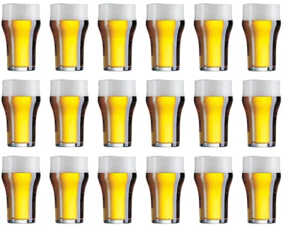 Obrázek produktu pro Sada sklenic na pivo Cookinglife Biergläser Nonic, objem 340 ml, 18 kusů