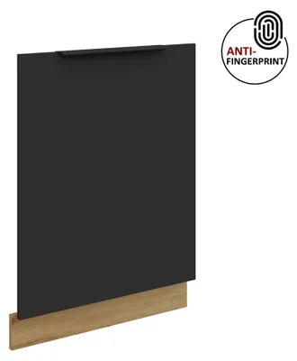Produktbild von Frontblende für vollintegrierten Geschirrspüler 60 cm ARIA Schwarz ultra matt + Eiche Artisan matt, hochwertige Fronten mit Anti Fingerprint Beschichtung Küchenzeile Küchenblock