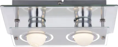 Produktbild von Globo Wandleuchte Wl Chrom, 2Xe27 Led 48971-2