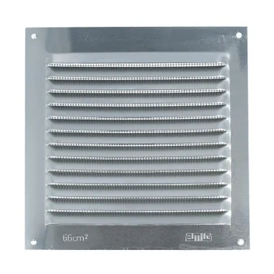 Produktbild von Aluminium Lüftungsgitter mit Netz Lüftungsblech Insektenschutzgitter 150 x150mm