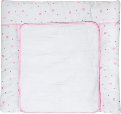 Produktbild von Schardt Wickelauflage 80x75cm mit Frotteebezug, Herzchen rosa