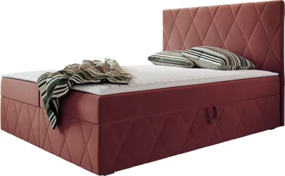 Produktbild von MIRJAN24 Boxspringbett Simoti, Doppelbett mit zwei Bettkästen für die Bettwäsche, Hauptmatratze, Topper und Kopfteil (Magic Velvet 2258, Größe: 180x200 cm)