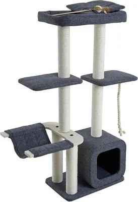 Produktbild von Kratzbaum Katzenbaum Katzenkratzbaum Kletterbaum Spielbaum für Katzen 140 cm XXL