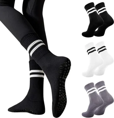 Produktbild von Rutschfeste Pilates-Socken für Damen, 3er-Set