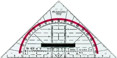 Produktbild von Geometrie-Dreieck klein mit Griff Packung mit 10 Stück