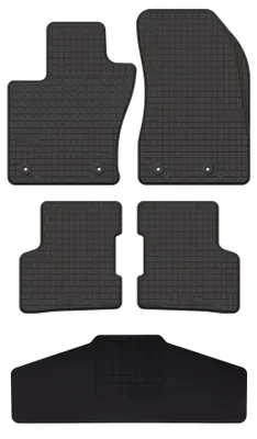 Productafbeelding van Rubberen automatten + tunnelmat voor Jeep Renegade FL 2018-2022 (SUV) – 5-delig, zwart, op maat – Wielganizator SolidTread