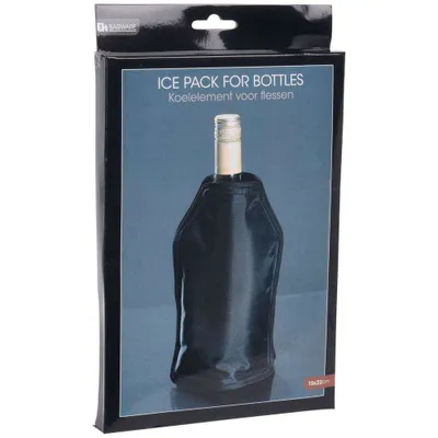 Image de Housse de bouteille réfrigérante noire 22 cm