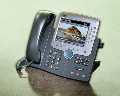 Produktbild von Cisco IP Phone 7970G Telefon, Farbdisplay, Freisprechfunktion, Ethernet