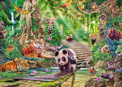 Obrázok produktu pre Puzzle 1000T. Asiatische Tierwelt