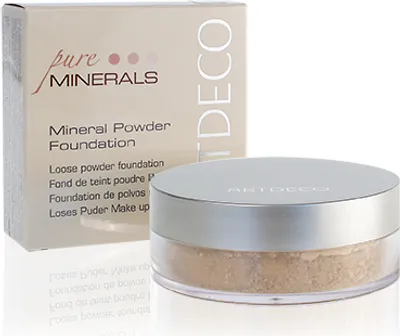 Obrázek produktu pro ARTDECO Mineral Powder Foundation, Dávkovač, Prášek, Mastná pleť, Citlivá pokožka, Béžová, Honey, Matný