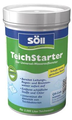 Produktbild von Söll 81796 TeichStarter Wasseraufbereiter 250 g für Gartenteich, Koiteich, Schwimmteich