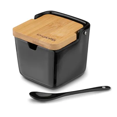 Produktbild von Zuckerdose mit Löffel und Deckel Konighoffer Ceramic schwarz