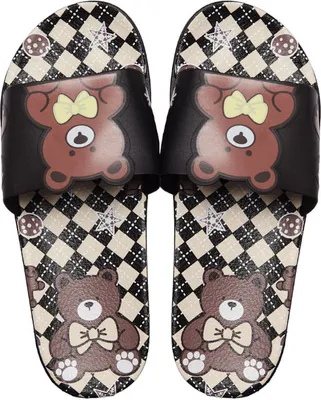 Produktbild von Damen Slipper Leicht Badeschuhe Hausschuhe Pantoletten Riki Schwarz Gr.38/39