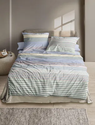 Produktbild von Irisette GmbH & Co. KG Lyocell-Satin Bettwäsche Set Lotus 8578 Farbe sky Größe 155x220+80x80