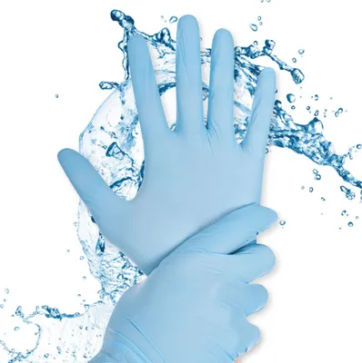 Produktbild von HYGOSTAR Nitril-Handschuh Rapid-On L blau puderfrei 100 Stück