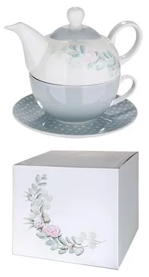 Produktbild von 1 Gilde Tea for one Set Blumenmuster Tee für 1 Person Porzellan