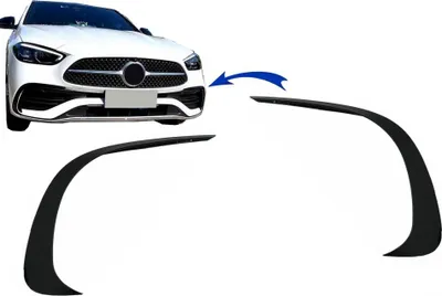 Immagine prodotto di Alette Splitter Aero per Mercedes C W206 Sport Line 21+ Nero lucido.