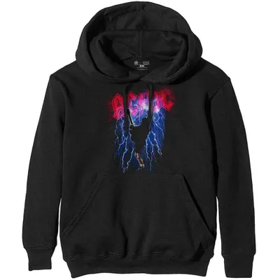Immagine prodotto di AC/DC - Felpa con cappuccio grande unisex Thunderstruck - Nero
