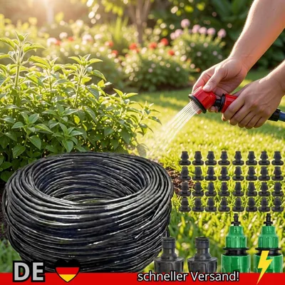 Produktbild von Micro-Tropfbewässerungssystem Tragbar 20 M Automatische Bewässerung mit