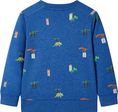 Produktbild von vidaXL Kinder-Sweatshirt Dunkelblau Melange 116