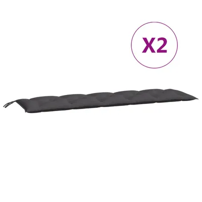 Produktbild von Gartenbank-Auflagen 2 Stk. Anthrazit 180x50x7 cm Oxford-Gewebe