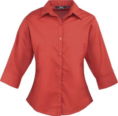Image de Premier - chemisier pour femme manches 3/4 RW1093 (46) (Rouge)