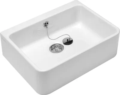 Produktbild von VB Spülbecken O.novo 595x500mm Rechteck mit Überlauf Weiß Alpin