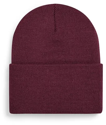 Produktbild von Beechfield B40R | Original Deep Cuffed Beanie doppellagiger Strick - Farbe: Burgundy - Größe: One Size