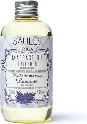Productafbeelding van Natuurlijke massageolie lavendel - set van 2 stuks - 200 ml