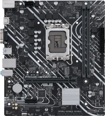 Zdjęcie produktu dla ASUS PRIME H610M-K D4, Intel, LGA 1700, Intel® Celeron®, Intel® Core™ i3, Intel® Core™ i5, Intel® Core™ i7, Intel® Core™ i9,..., DDR4-SDRAM, 64 GB, DIMM