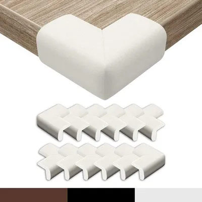 Obrázek produktu pro Ochranné rohy do dětského pokoje, bílé, 12 kusů, samolepicí