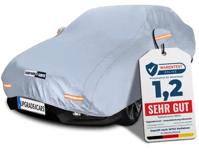 Obrázok produktu pre Upgrade4cars – Autopoťah na vonkajšie parkovanie, plné zakrytie | Kompletná autoplachta vhodná do všetkých ročných období | Univerzálna autoplachta | Rozmer vozidla: D 483 * Š 178 * V 121 cm