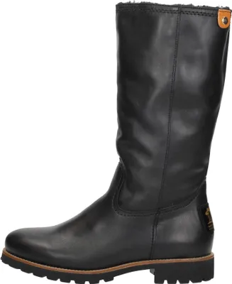 A single black boot shown from the side.