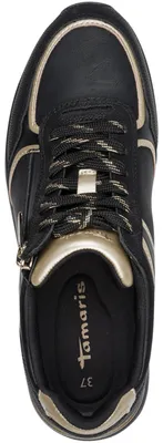 Produktbild von Tamaris Damen Sneaker mit praktischem Reißverschluss 1-23734-47, Größe:38 EU, Farbe:Schwarz