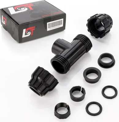 Produktbild von T-Stück Klemmverbinder Schlauch PE-Rohr Verschraubung Kupplung Ø25mm 3/4" IG