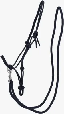 Produktbild von QHP Knotenhalfter Color mit Zügel navy, QHP17_Gr.:Warmblut