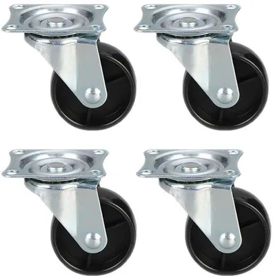 Image de Jeu de roues à vis de 30 mm, 40 kg, pour palettes de transport de meubles à forte charge