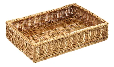 Produktbild von KoboloReplika acyjny duży kosz wiklinowy o wymiarach 60x40x12 cm