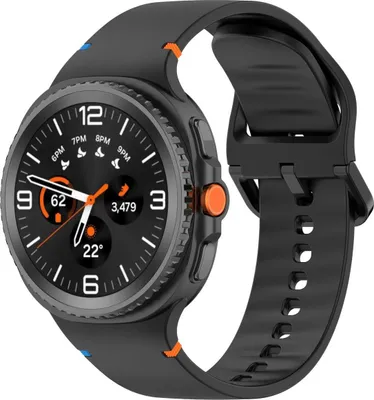 Produktbild von Armband für Galaxy Watch 8 / 8 Classic, Bizon Strap Watch Silicone G, Schwarz
