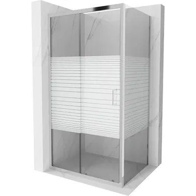 Obrázek produktu pro Mexen Apia rozsouvací sprchový kout 120 x 90 cm, Pruhy, Chromovaná - 840-120-090-01-20