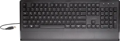 Produktbild von ViVanco™VVITKEYBOARDPALM, Volle Größe (100%), Kabelgebunden, USB, QWERTZ, Schwarz