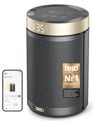 Productafbeelding van Dreo, energiebesparende verwarmingsventilator, 1500W, stille ruimteverwarmer, draagbaar
