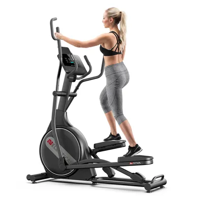 Produktbild von Crosstrainer Ellipsentrainer AsVIVA E4 Heimtrainer leise mit 24 kg Schwungmasse Bluetooth App für Zuhause