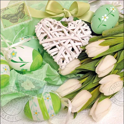 Produktbild von A - Ostern - Servietten Lunch – Napkin Lunch – Format: 33 x 33 cm –