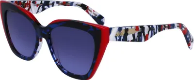 Produktbild von Liu Jo LJ784S Blue/red 53/17/140 Damen Sonnenbrillen